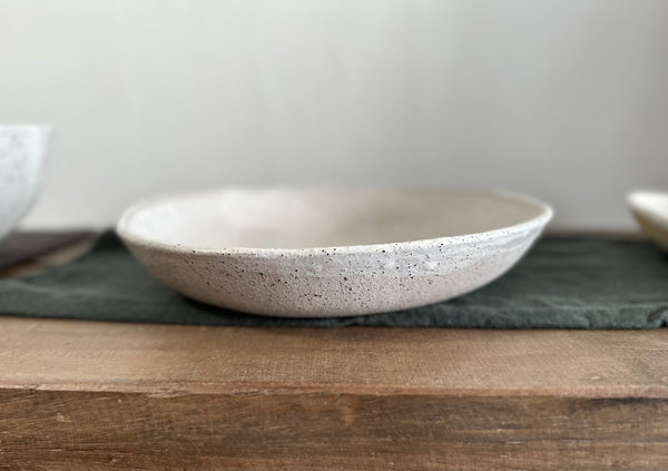 Ceramic Serving bowl Speckled White