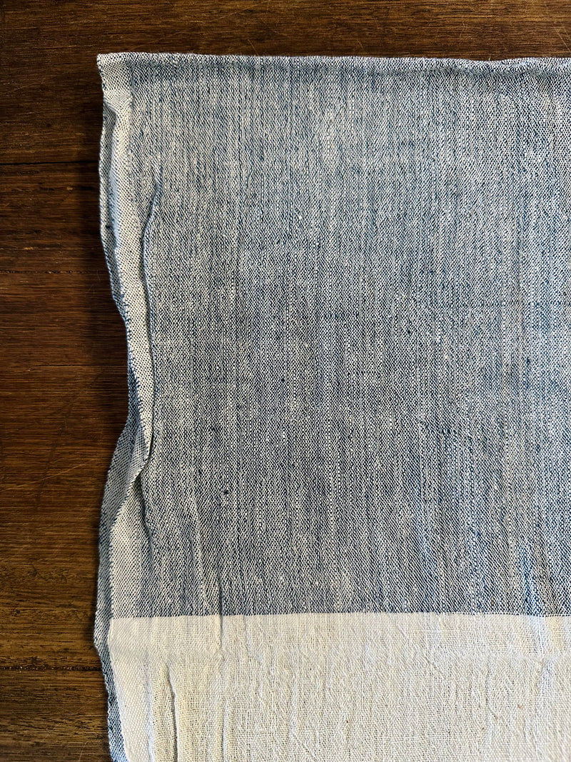 BLUE CHAMBRAY TABLE RUNNER TOWEL