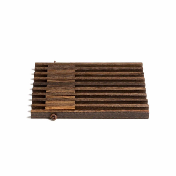 Table Frame Trivet or Pot Holder - Smoked Oak